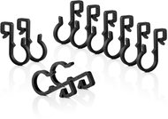 DLTECH Set of black hooks for attaching light chain to the eaves - 50 pcs - Hooks