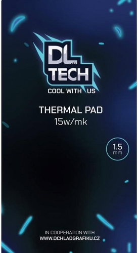 DLTech Thermal Pad 90 × 50 × 1.5 mm 15W/mK - Thermal Pad - Main image