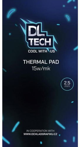 DLTech Thermal Pad 90 × 50 × 2,5 mm 15W/mK - Podložka pod chladič - Hlavní obrázek
