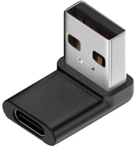 DLTECH 90° USB-A to USB-C 3.0 OTG adapter, 10Gbps - rear - Adapter - Main image