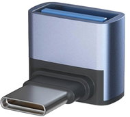 DLTECH 90° USB-C to USB-A 3.0 OTG adapter, 10Gbps - front/rear - Adapter