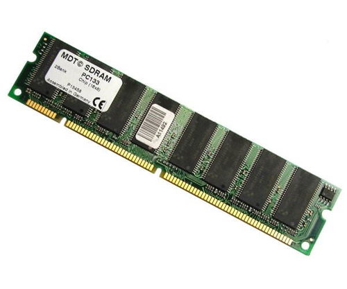 128MB SDRAM MDT (MICRON) 133MHz 8ch DoubleSided - kompatibilní se staršími MB! - - - Main image