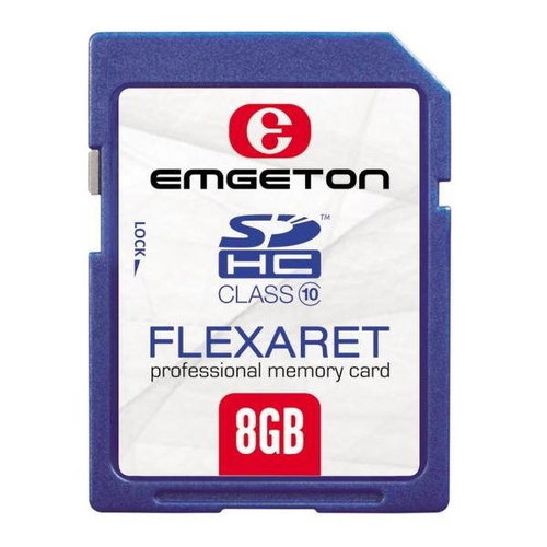 Emgeton Flexaret Professional SDHC 8GB Class 10 - Memory Card - Fő fotó