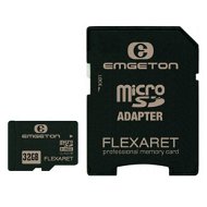 EMGETON Flexaret Professional Micro SDHC 32GB Class 10 + SD adapter - Speicherkarte