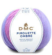 DMC Pirouette Ombré yarn for jumpers, scarves, blankets, 400g, pink/purple - Yarn