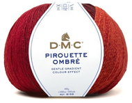 DMC Pirouette Ombré yarn for jumpers, scarves, blankets, 400g, brick-bordeaux - Yarn