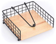 MSV Napkin holder Elie, semicircular, mat black - Napkin Holders