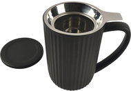 FINE 2 DINE Hi! Tea Mug with handle and strainer, 600 ml, black - Mug