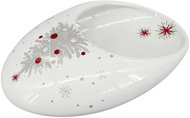 by inspire Christmas bowl Koleda Bean S 20 × 13 × 7 cm, white/red/grey - Bowl