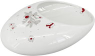 by inspire Christmas bowl Koleda Bean M 30 × 20 × 9 cm, white/red/grey - Bowl