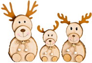 DM Hausfrau Wooden decorations Reindeer family, set of 3 - Christmas Decoration