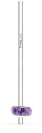 VitaJuwel skleněné brčko s drahokamem, ametyst - Straw