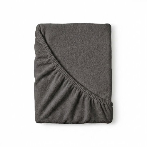 Kvalitex Terry sheet dark grey 220 × 200 cm - Bedsheet - Main image