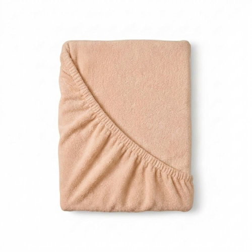 Kvalitex terry sheet light beige 160 × 200 cm - Bedsheet - Main image
