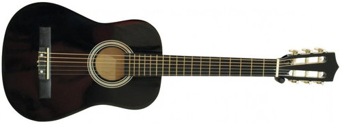 Dimavery AC-303 1/2 Black - Classical Guitar - Main image