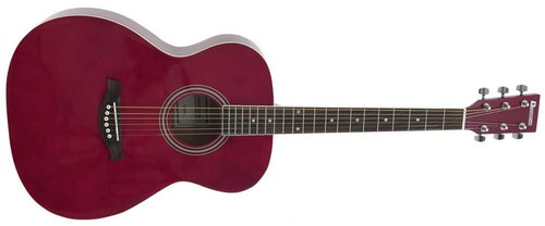 Dimavery AW-303 Folk type, red - Acoustic Guitar - Main image