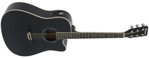 Dimavery DR-520 Dreadnought type, black - Acoustic-Electric Guitar - Main image