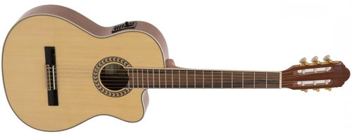 Dimavery CN-600 4/4, natural - Acoustic-Electric Guitar - Main image