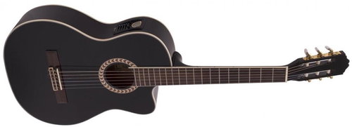 Dimavery CN-600E 4/4, black - Acoustic-Electric Guitar - Main image