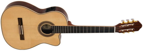 Dimavery TB-100 4/4, natural - Acoustic-Electric Guitar - Main image
