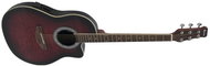 Dimavery RB-300 Ovation type, redburst brindle - Acoustic-Electric Guitar