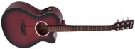 Dimavery AW-400 Folk type, redburst - Acoustic-Electric Guitar
