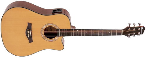 Dimavery STW-90 type Dreadnought, natural - Acoustic-Electric Guitar - Main image