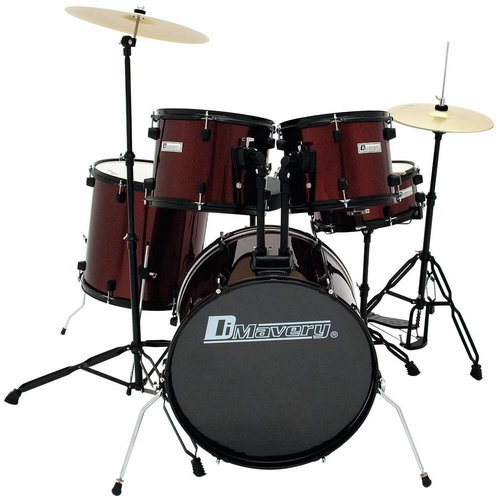 Dimavery DS-200 burgundy - Drums - Main image