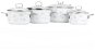BELIS Sada smaltovaného nádobí Premium bílý 4-dílná - Cookware Set