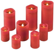 DM Hausfrau LED candles, set of 8, red - LED Candle