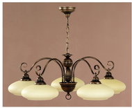 Jupiter 393 - BO-5 - Chandelier on Chain BOLERO 5xE27/60W/230V - Chandelier