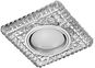 71096 - Podhledové svítidlo ELEGANT GLASS FIX 1xGU10/50W+LED/3W - Bodové osvětlení
