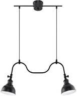 Chandelier on Cable MARE 2 2xE27/60W/230V Black - Chandelier