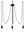 Cable EDISON 3 3xE27/60W/230V Black