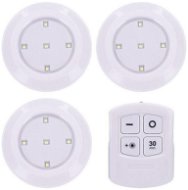 SET 3x LED Dimmable Lighting with Remote Control LED/3xAAA - Spot Lighting
