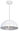 40B - Chandelier 1xE27/40W/230V White/Silver