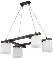 Jupiter 1098 - PO4 - Hanging Chandelier POLA 4xE27/60W/230V Wooden - Chandelier
