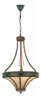 Kemar T/D - Chandelier TANAJA 1xE27/100W/230V Green - Chandelier