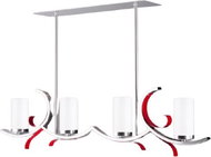 Kemar MR/B4/R - Chandelier Marami R 4xE14/60W/230V - Chandelier