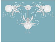 Children's Ceiling Lamp MOTYL 3xE27/60W White - Ceiling Light