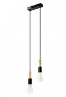 Lustr na lanku SIMON 2xE27/60W/230V černá - Lustr