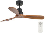 FARO 33517 - Ceiling Fan MINI LANTAU Black/Brown - Fan