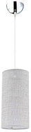 Chandelier on a wire CIGAR 1xE27/40W/230V light grey - Chandelier