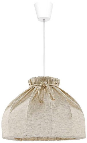 Chandelier on wire ECO 1xE27/40W/230V beige - Chandelier - Main image