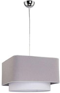 Chandelier on wire DUET 1xE27/40W/230V grey - Chandelier