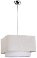 Chandelier on wire DUET 1xE27/40W/230V beige - Chandelier