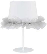 Children's Table Lamp BALLET 1xE14/40W/230V White/Grey - Table Lamp