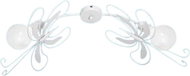 Children's ceiling lamp MOTYL 2xE27/60W white - Chandelier