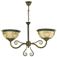 Kemar VE/2/G - Chandelier VERDA 2xE27/60W bronze - Chandelier