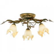Kemar BL/3 - Ceiling lamp BARBADO 3xE14/60W/230V green - Chandelier